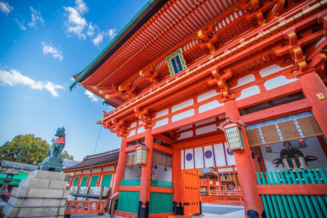 京都の有名な神社へのマップ一覧